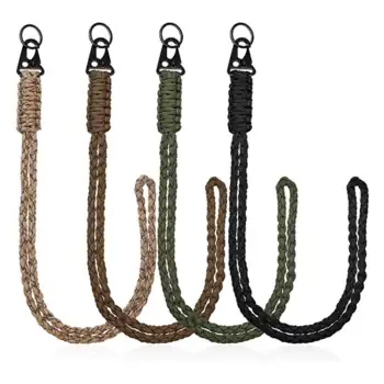 550 Paracord Handmade Phone Strap Heavy Paracord Strap Scrunchie keychain Wristband Colorful necklace for hiking and travel