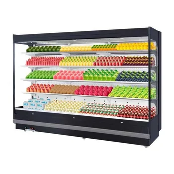 Supermarket Air Curtain Cabinet Fridge Display Cooler Refrigerator Display Open Chiller for Vegetable Fruit
