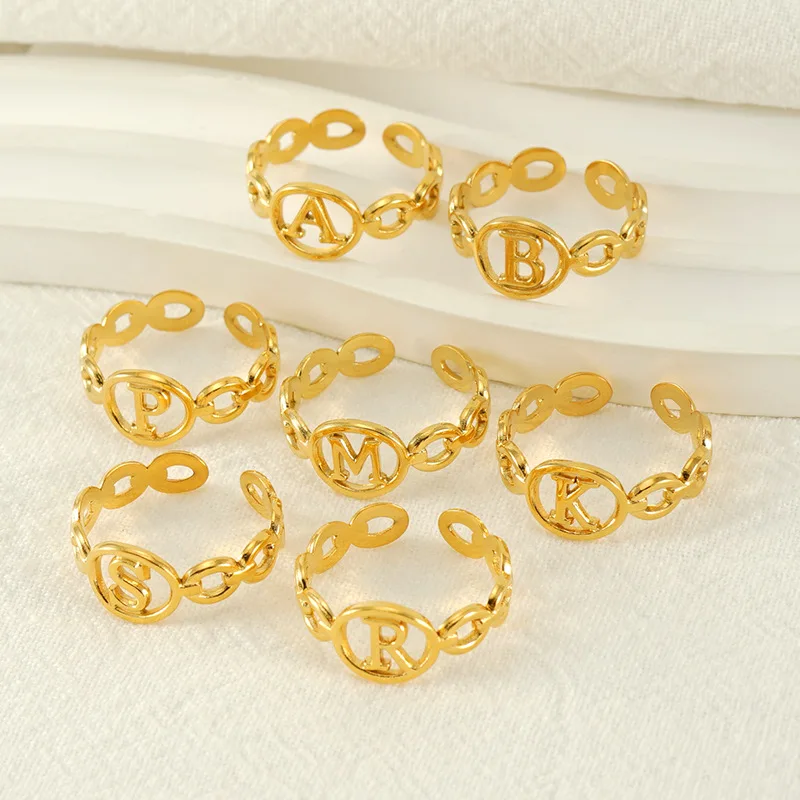New Fashion 18k Gold Plated Stainless Steel Open Adjustable Alphabet new-fashion-18k-gold-plated-stainless-steel-open-adjustable-alphabet