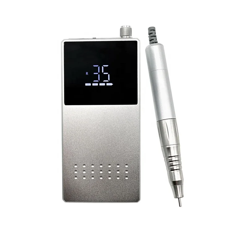 24W Comfortable and Quiet No Heat Buildup 35000rpm Atgelish Professional Wireless Nail Drill