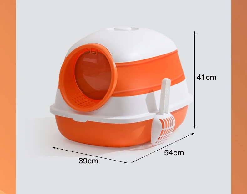 Fully Enclosed Extra Large Cat Litter Box Portable Folding Cat Litter