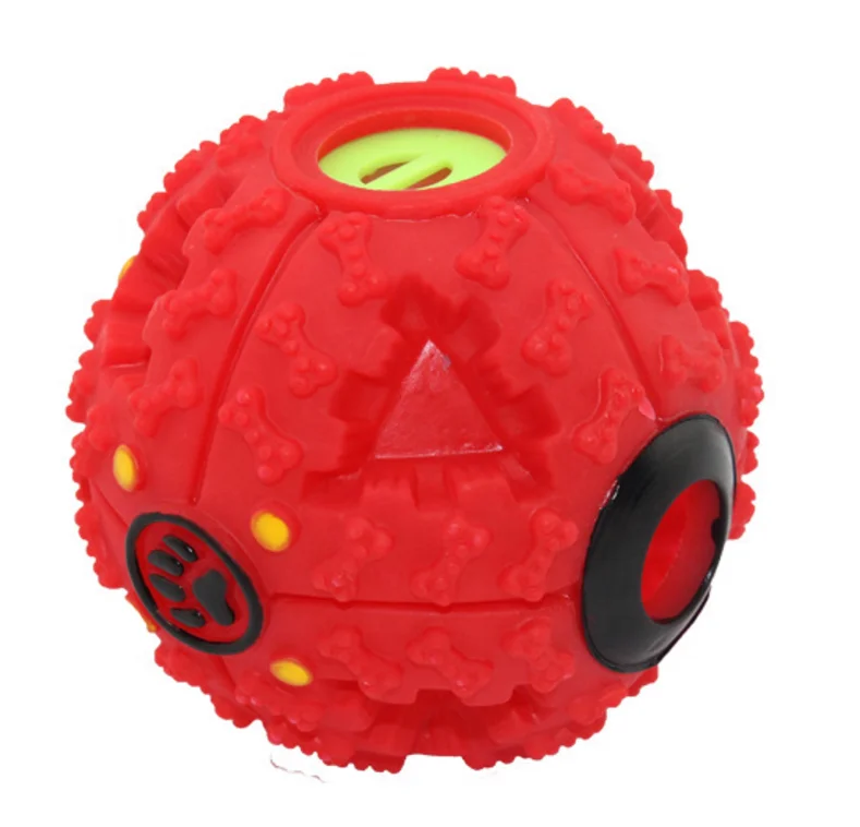 plastic squeaky dog balls