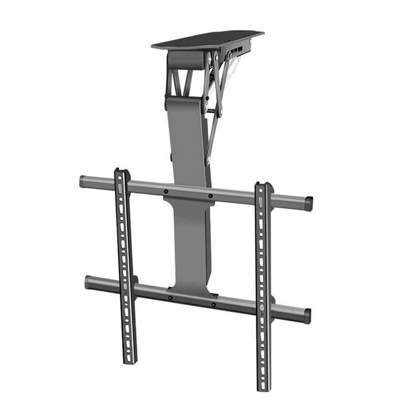 Electric Remote Control TV Stands Expandable Tilt Angle Adjustable Ceiling TV Mount Motorized TV Rack Bracket VESA 600*400mm