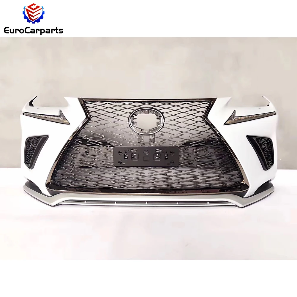 Front Bumper With DRL for LEXUS NX300 2015-2017 Upgrade to 2018y F Sport Style Front Bumper Car Accessories Auto Tuning Parts