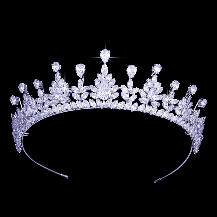 Crown and Tiaras Luxury Temperament Tender Tree Bud Design Bridal ...