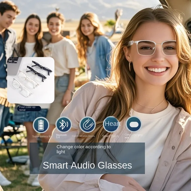 GS13 Daily Use Smart Sunglasses AI Translator Bluetooth Hands Free