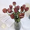 Retrò 10 rose rosse
