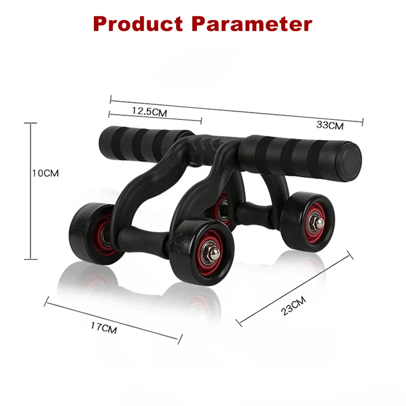 Leeton Three-Wheel ABS+PU for with Foam Handles Durable Anti-Slip Silent product detail 3