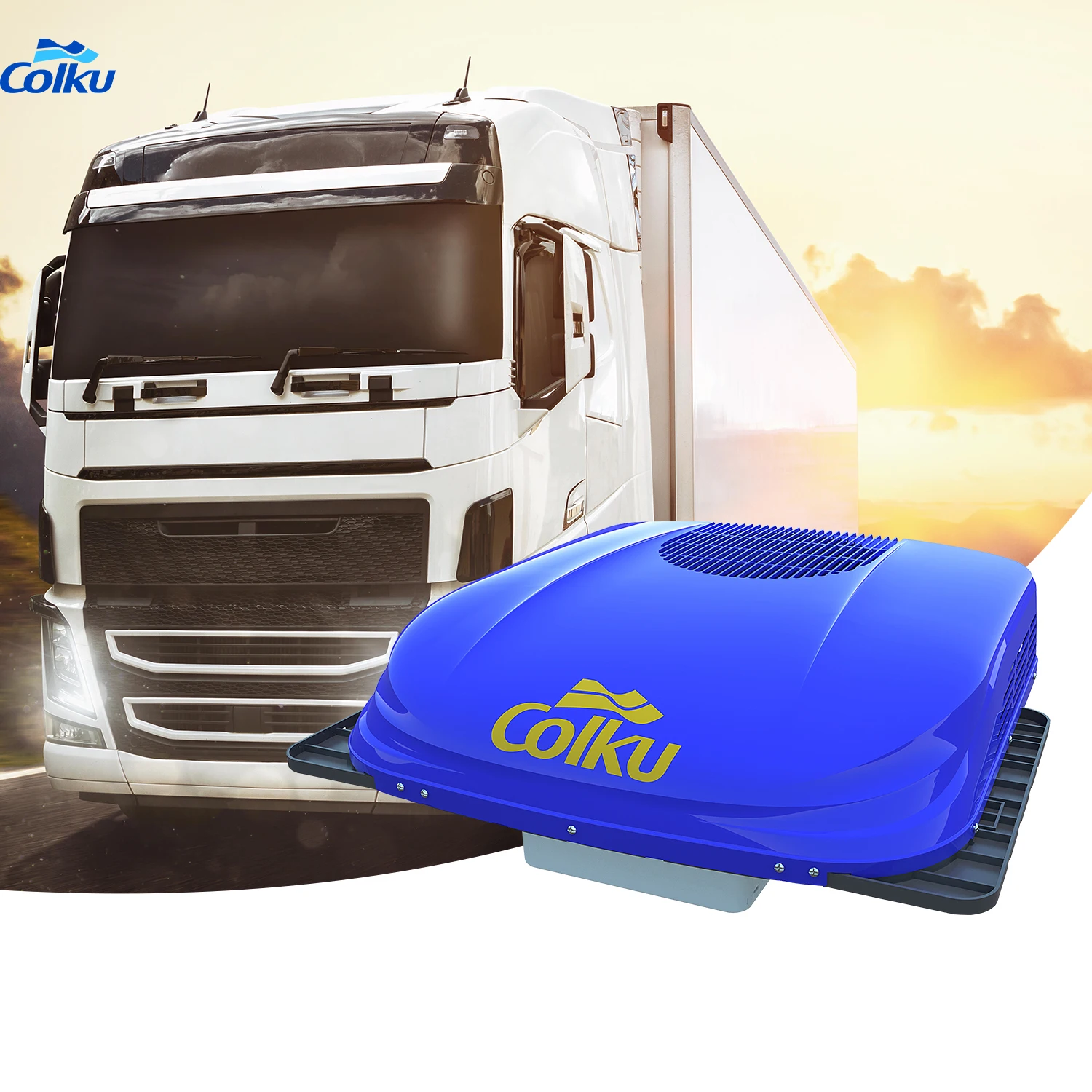 Rooftop Design All-in-one 12V 24V Battery Powered Parking Air Conditioner 12v Rooftop air Conditioner for Truck Camper Caravan