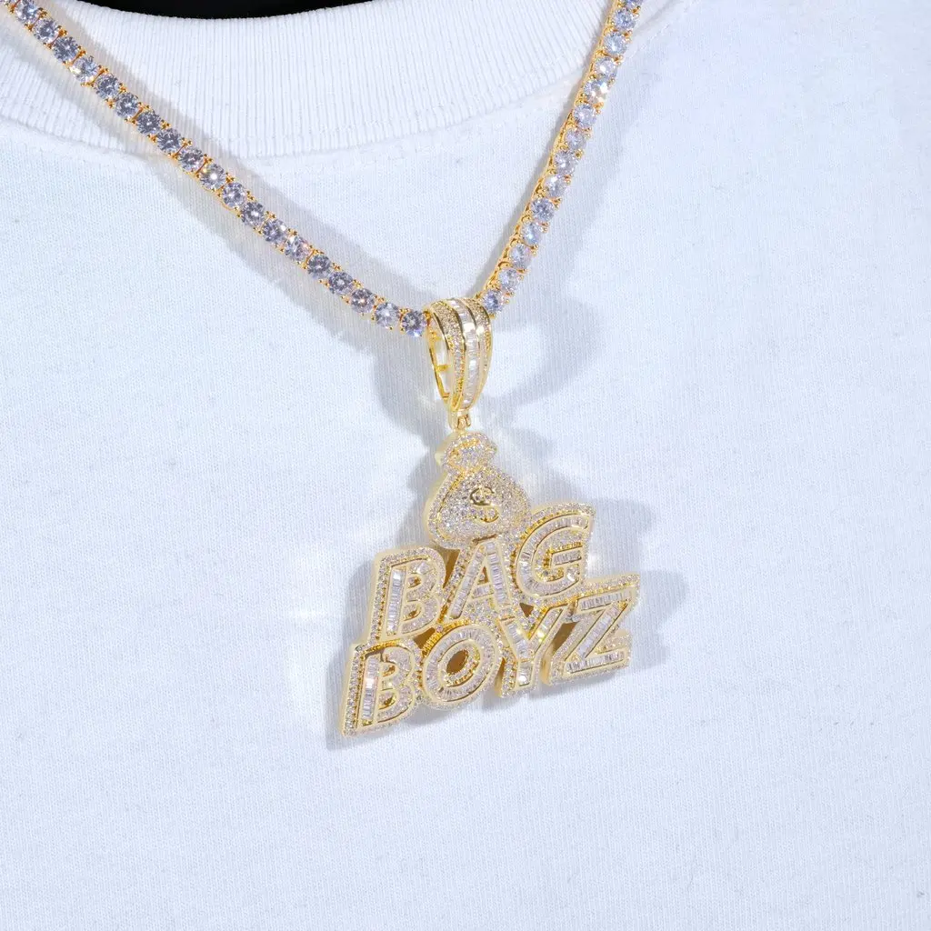 Bag Boyz top Pendant with Rope Chain