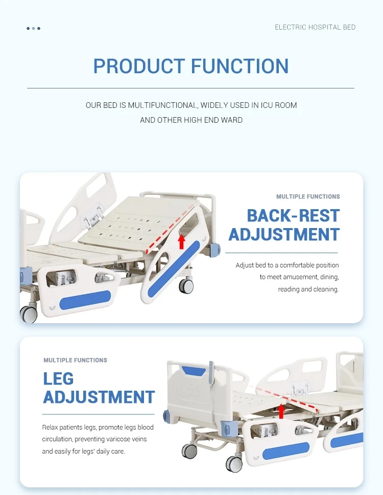 Fivefunction Electric Icu Hospital Bed Cheap Multifunction Medical Electric Bed For Sale Buy