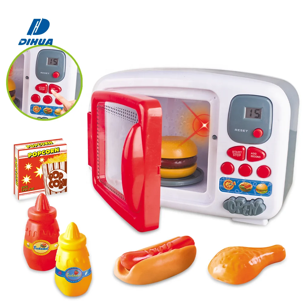 microwave toys kitchen play set