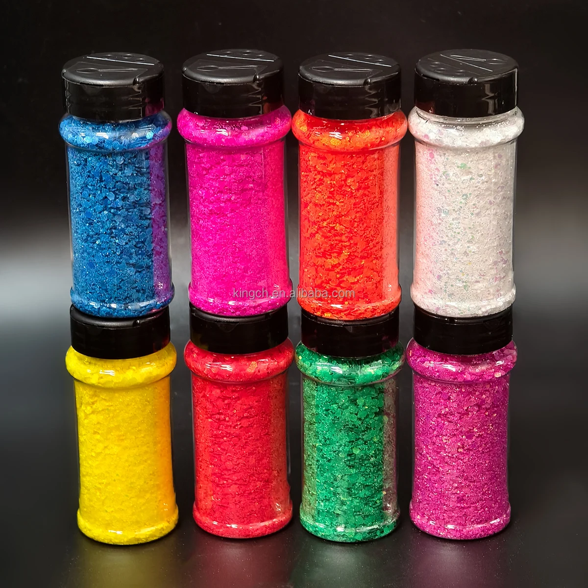 product wholesale newest 2oz shaker pet rainbow bulk chunky glitter mix for nails christmas snowglobe high shine iridescent glitter-9