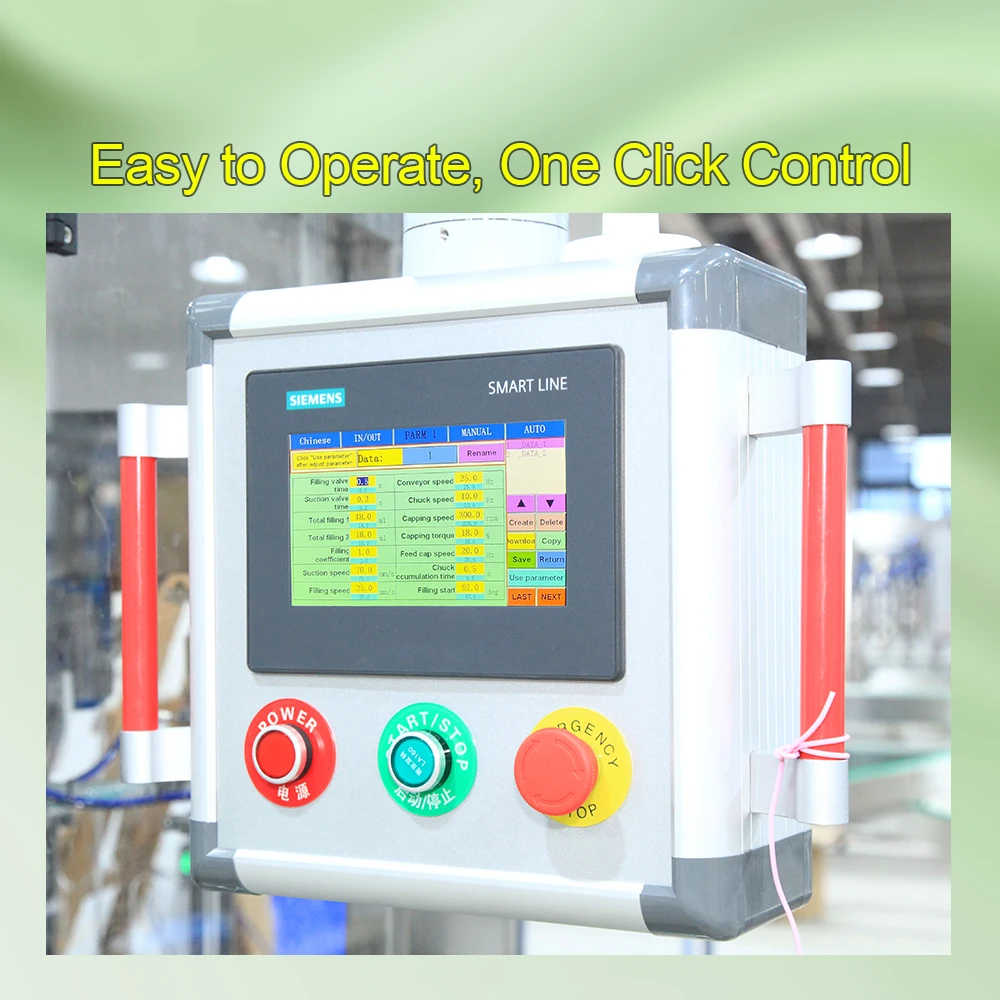 ZXSMART Automatic Monoblock Essential Oil Nail Polish Small Bottle Liquid Filling Capping Machine