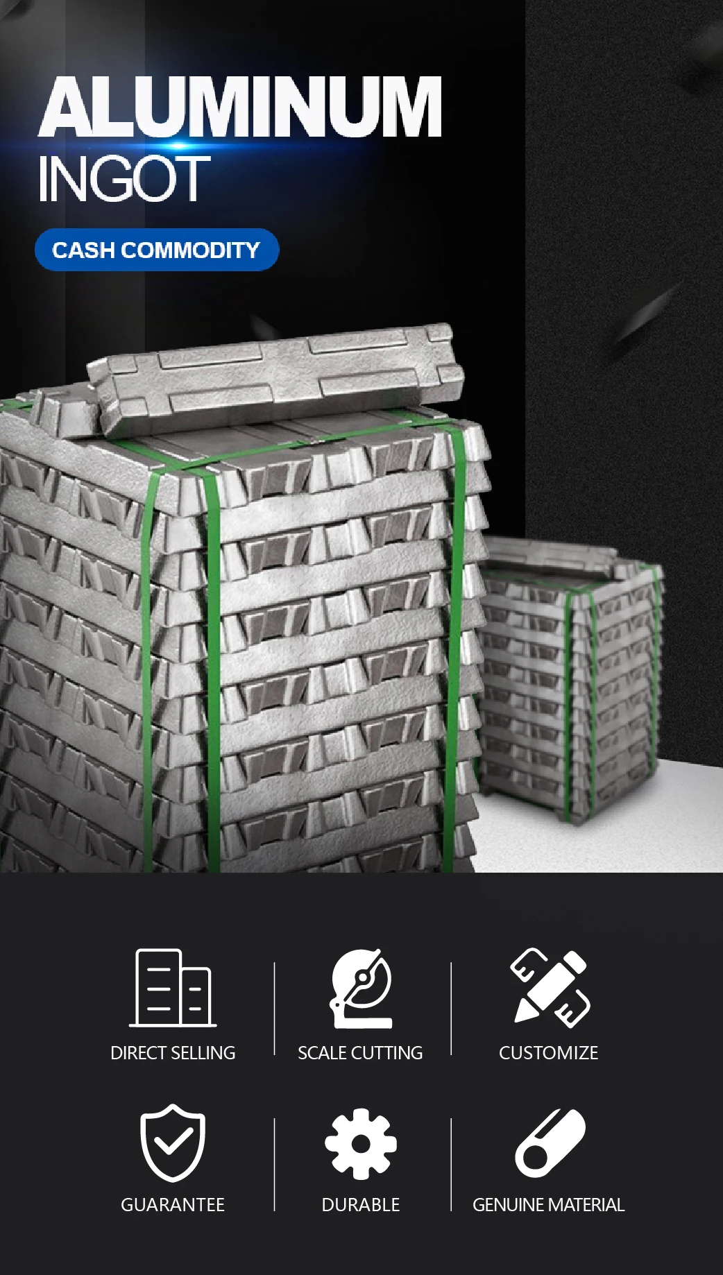 8083 Aluminum 6060 Ingots/ingots Adc12 Al102 Adc12 Manufacturer A7