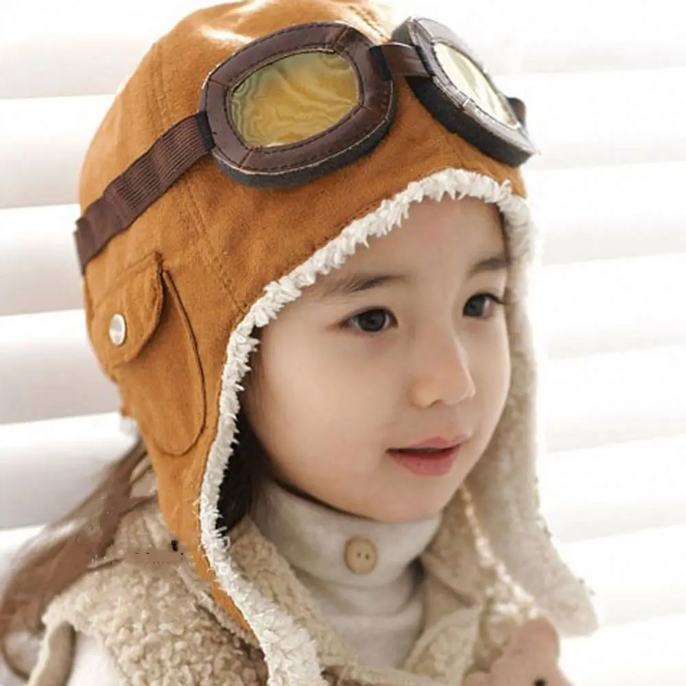 Cappelli e berretti da pilota di aviatore cappello per neonata super carini invernali cappello ben fatto SASKATE