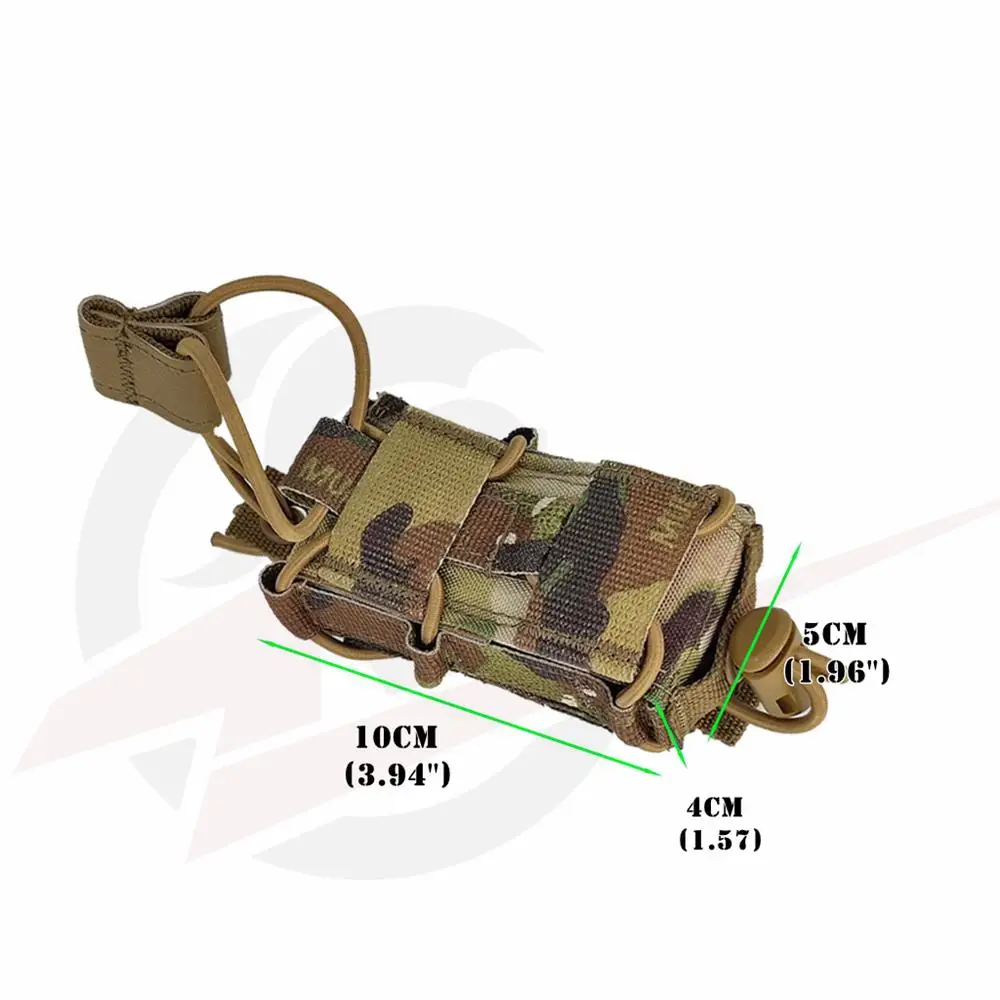 Funda cargada con cargador 9mm y accesorios adicionales