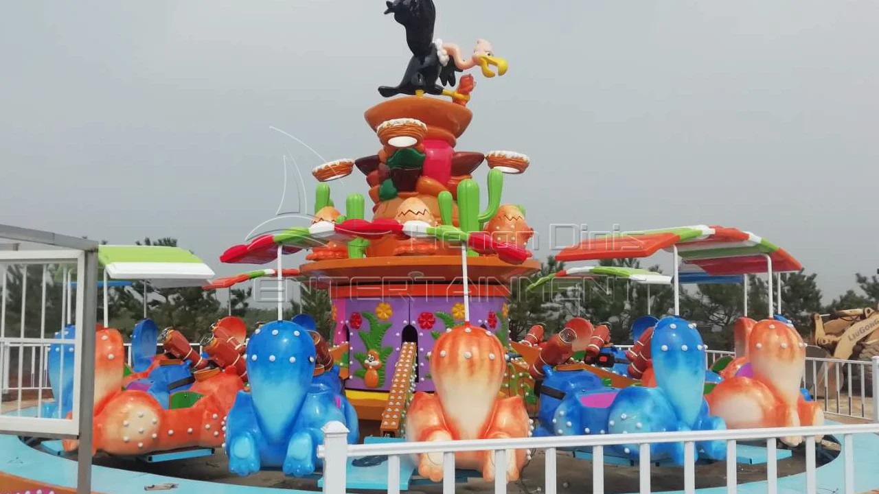 Amusement Park Rotating Ascending Flying Squirrel Rescue Shooting ...