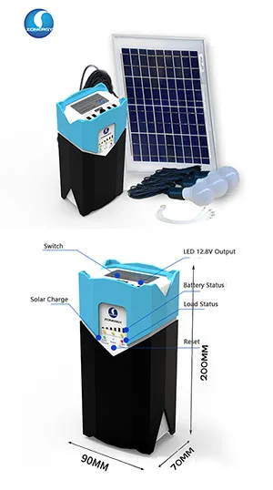 Zo<em></em>nergy Potebule Home Sun Charger Mini Panel Solar En Casa Sola La Sistema De Para Kit Lamp Light
