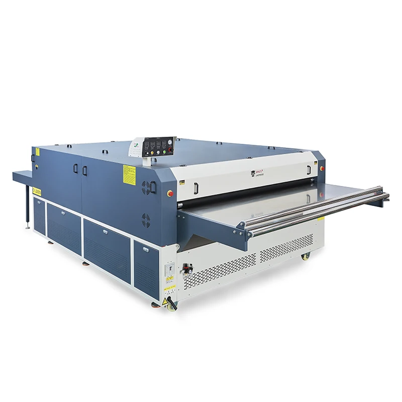 Fabric Continuous Leather Fusing Press Machine Automatic Fabric Covered Button Press Machine 1200mm Width