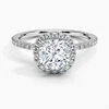 K1661_1.5 CT CZ_Halo Setting_Cushion cut