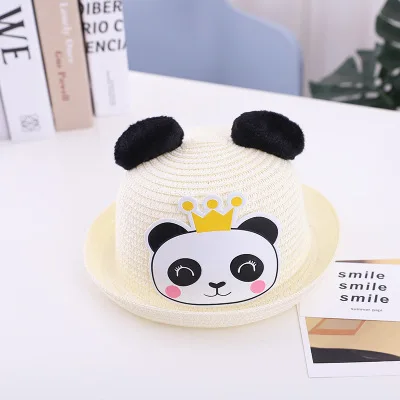 Одежда для мальчиков и девочек носки для малышей с милым рисунком панды, Солнцезащитная шляпа летняя детская Пикник Солнцезащитная пляжная шляпа для детей Рыбацкая шляпа