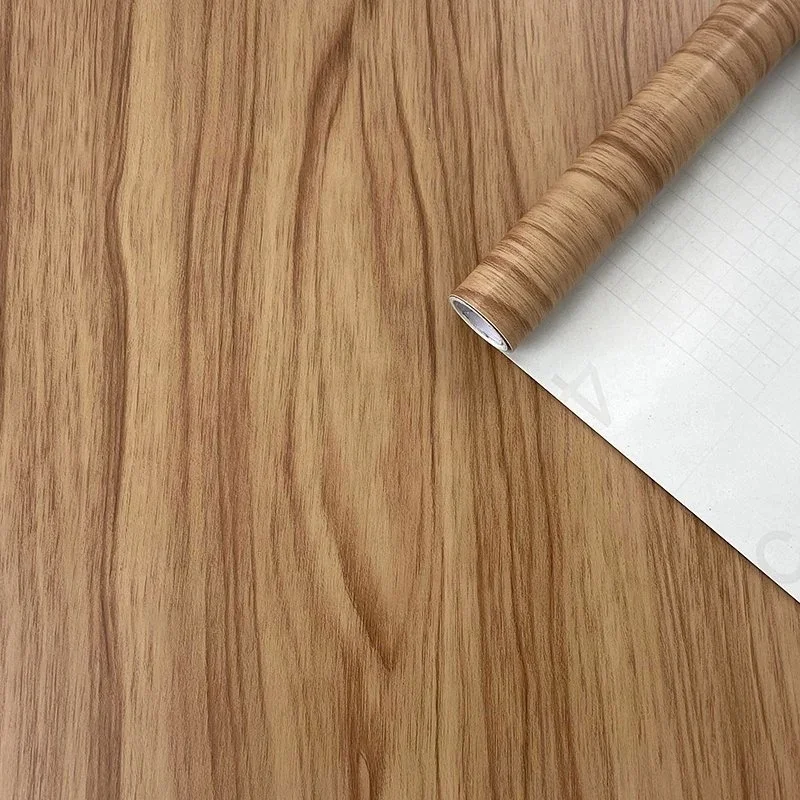 Сильный клей ПВХ самоклеящаяся декоративная деревянная пленка фольга