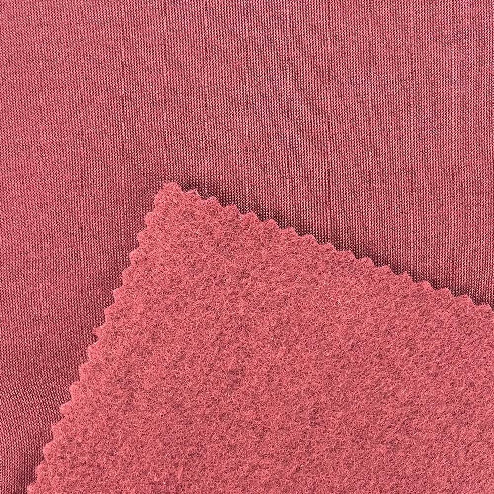 New 55 Cotton 45 Polyester 330gsm Hoodie Fleece Material Fabric Sherpa