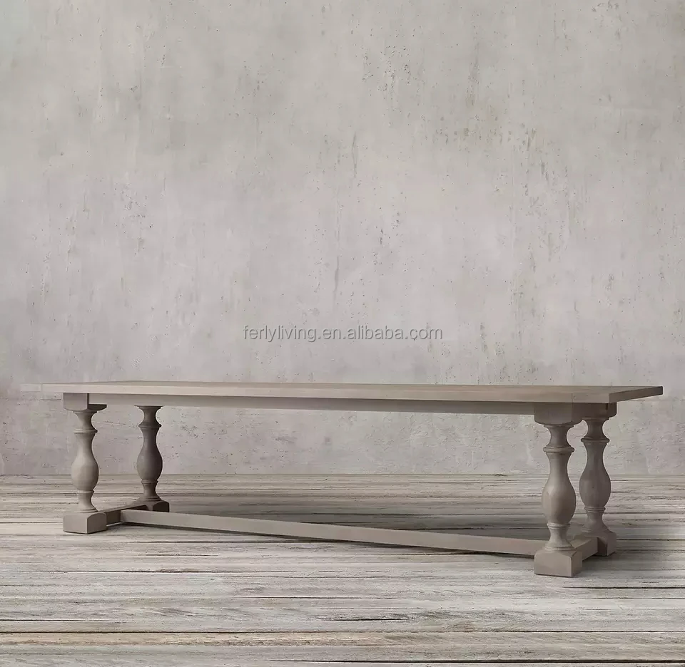 Modern American Style Dining Room Wooden Dining Table Set Oak Dining