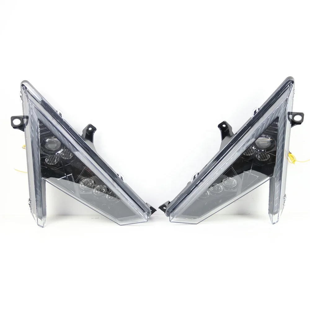 TIYPEOR LED Headlights for RZR Pro XP 2020 2021 OEM 2414538 2414539 RGB DRL Turn Signal Lights ATV UTV Headlamp