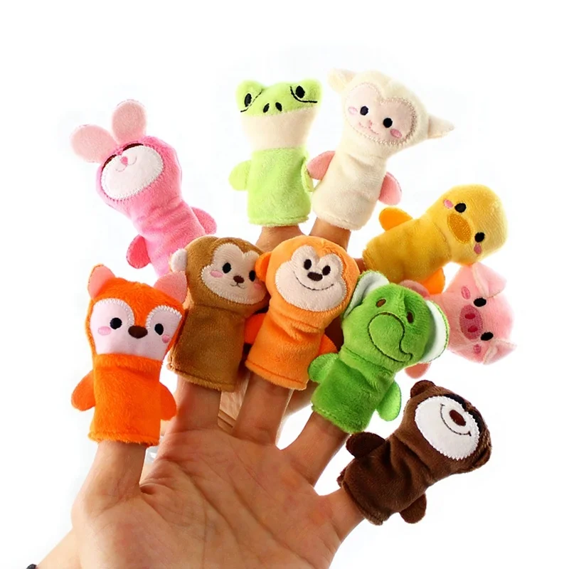 Custom Stuffed Animals Kawaii Finger Plush Soft Toys For Children Hand Puppet