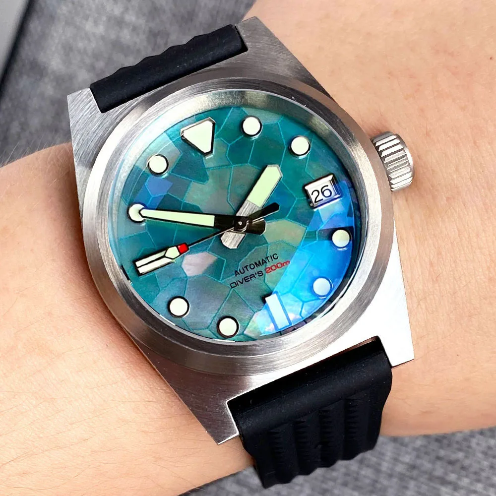 タンドリオ 62mas 38mm ダイバーウォッチ | アイスブルー MOP文字盤