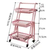 [Rose 3 niveaux] Support de rangement polyvalent - Angle réglable sur six niveaux
