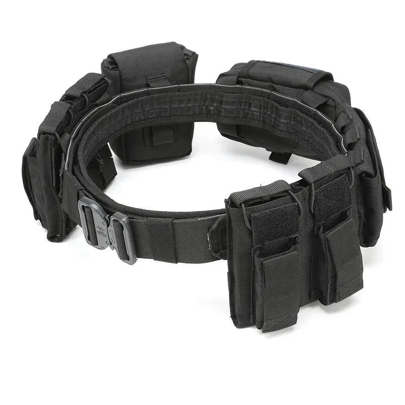 Outdoor Tactical Waist Belt Tactical Unloading Belt with Pouches Hunting Equipment Wallet Waterproof Outdoor Tactical Bag Pack