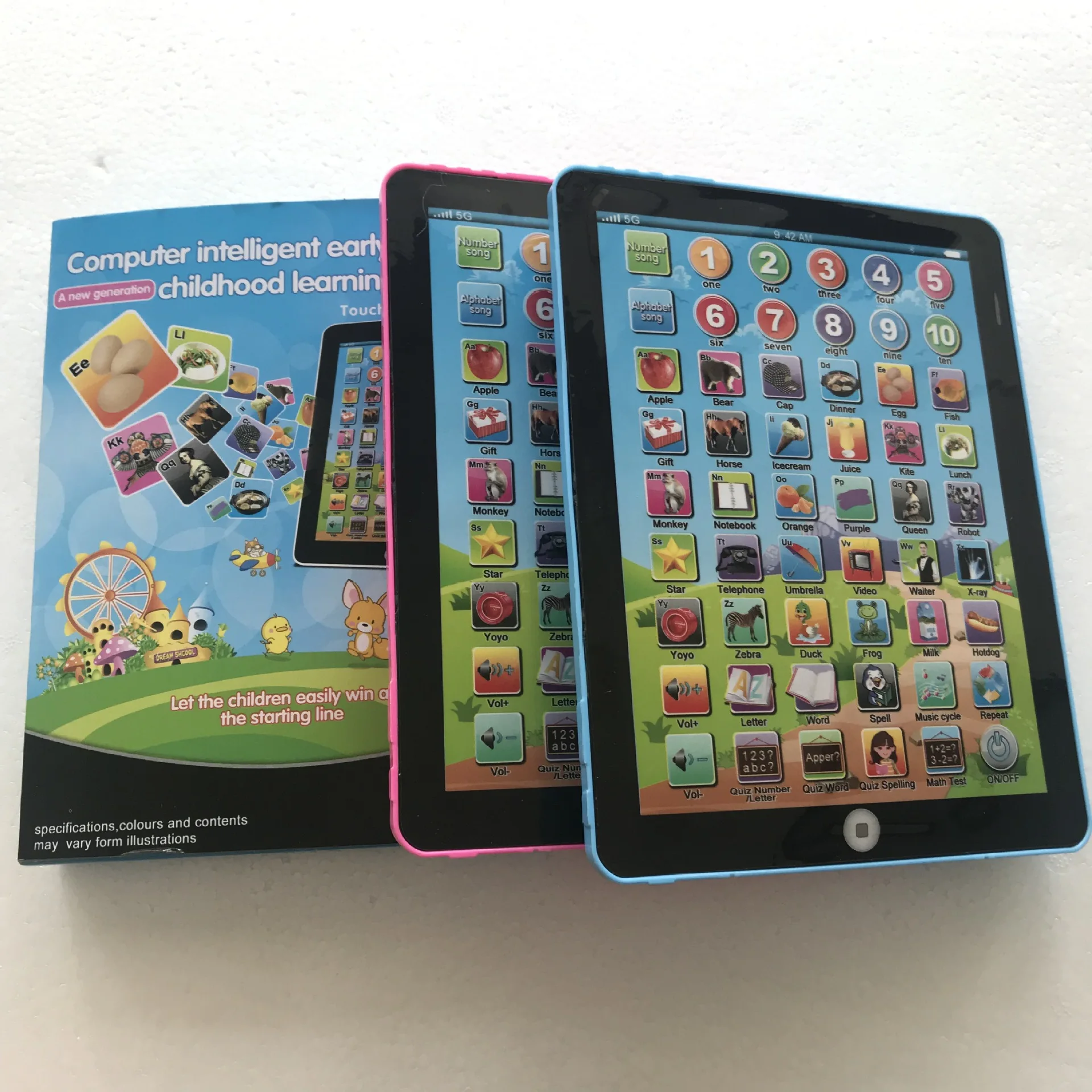 Kids Learning Tablet Children Educational Early Reading Gift Toy