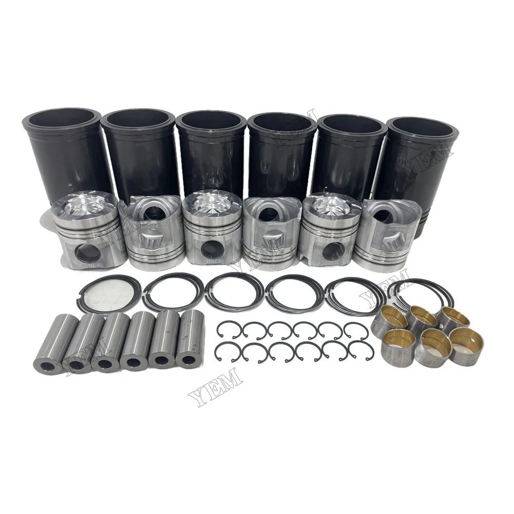 For Komatsu 6D125 Cylinder Liner Kit Diesel Engine Spare Parts