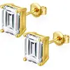 I-Emerald cut yellow