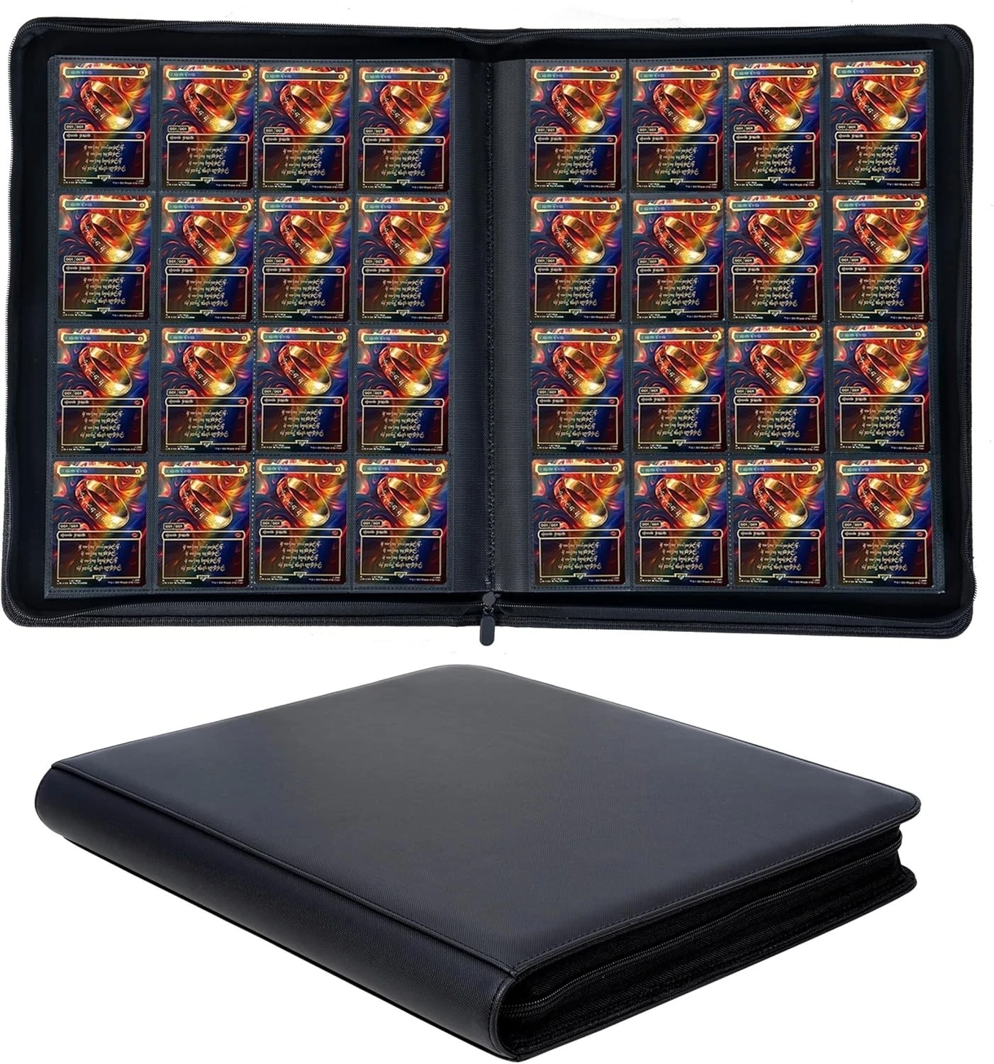 MIO Newest 1024 Hold Card Large Capacity Card Binder PU Waterproof Card  Binder Pro 16 Pockets TCG Binder| Alibaba.com