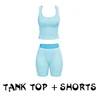 Tank top set-Light Blue