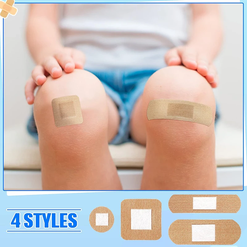custom printed waterproof skin color sport medical hemostatic plaster band-aid adhesive band aid