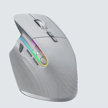 Multi-Device Gaming Wireless Mouse USB Interface BT 5.0 3.0 2.4G Portable Optical Right Hand Computer Mice Vertical Mouse