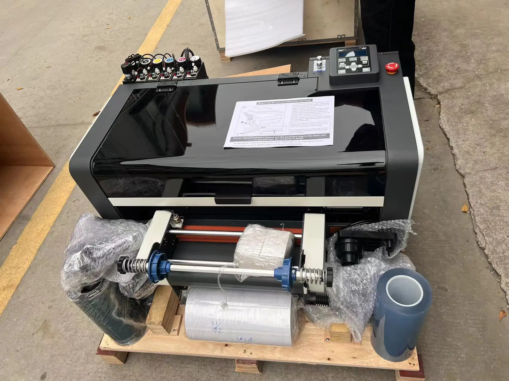 Hot Sale A3  Roll to Roll Dtf Uv Printer AB Film with Laminator All in One factory