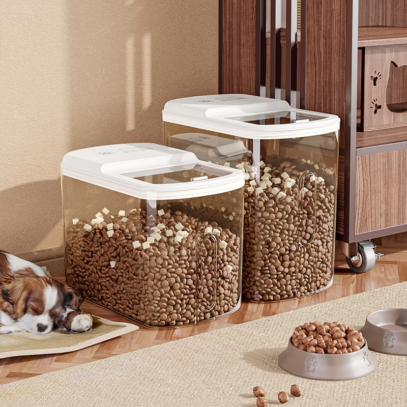 WANUO 15.5KG Pet Food Storage Container Dog Food Storage Bin Dry Food Storage Container