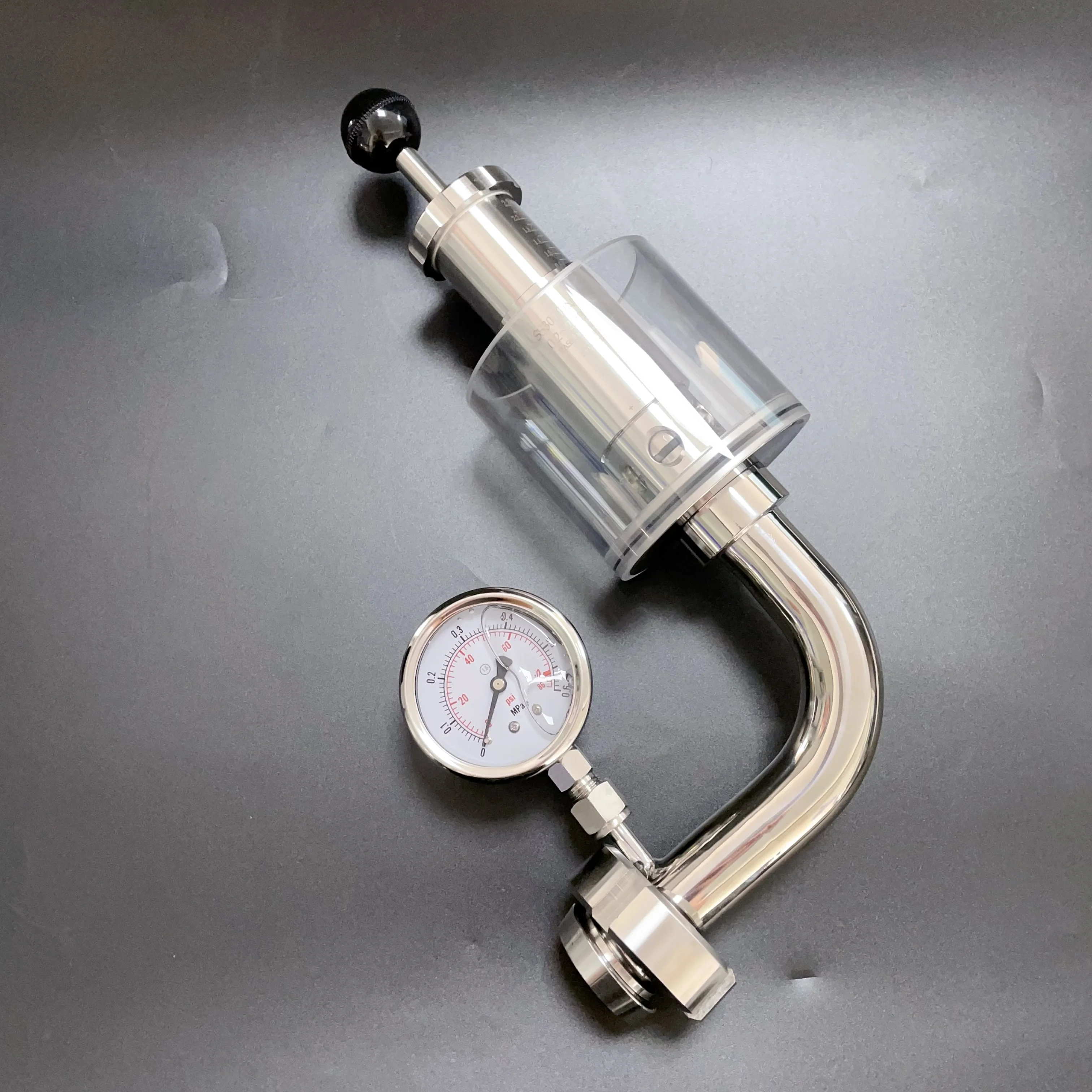 stainless steel union Spunding Valve with Manometer Beer Brewing Fermenting Equipment union Type home brew