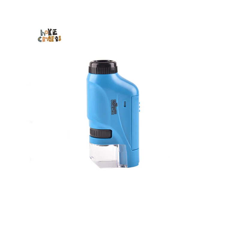 HOYE CRAFTS Science Educational Kits 120x Magnification Mini Handheld Microscope Toy