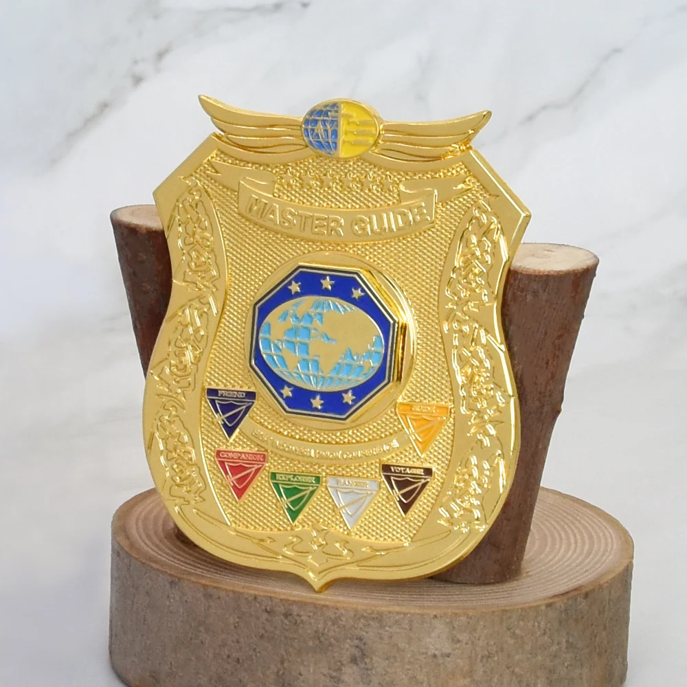 Custom Your Own Design Metal Embossed Enamel Gold Plating Badge Metal Lapel Pin