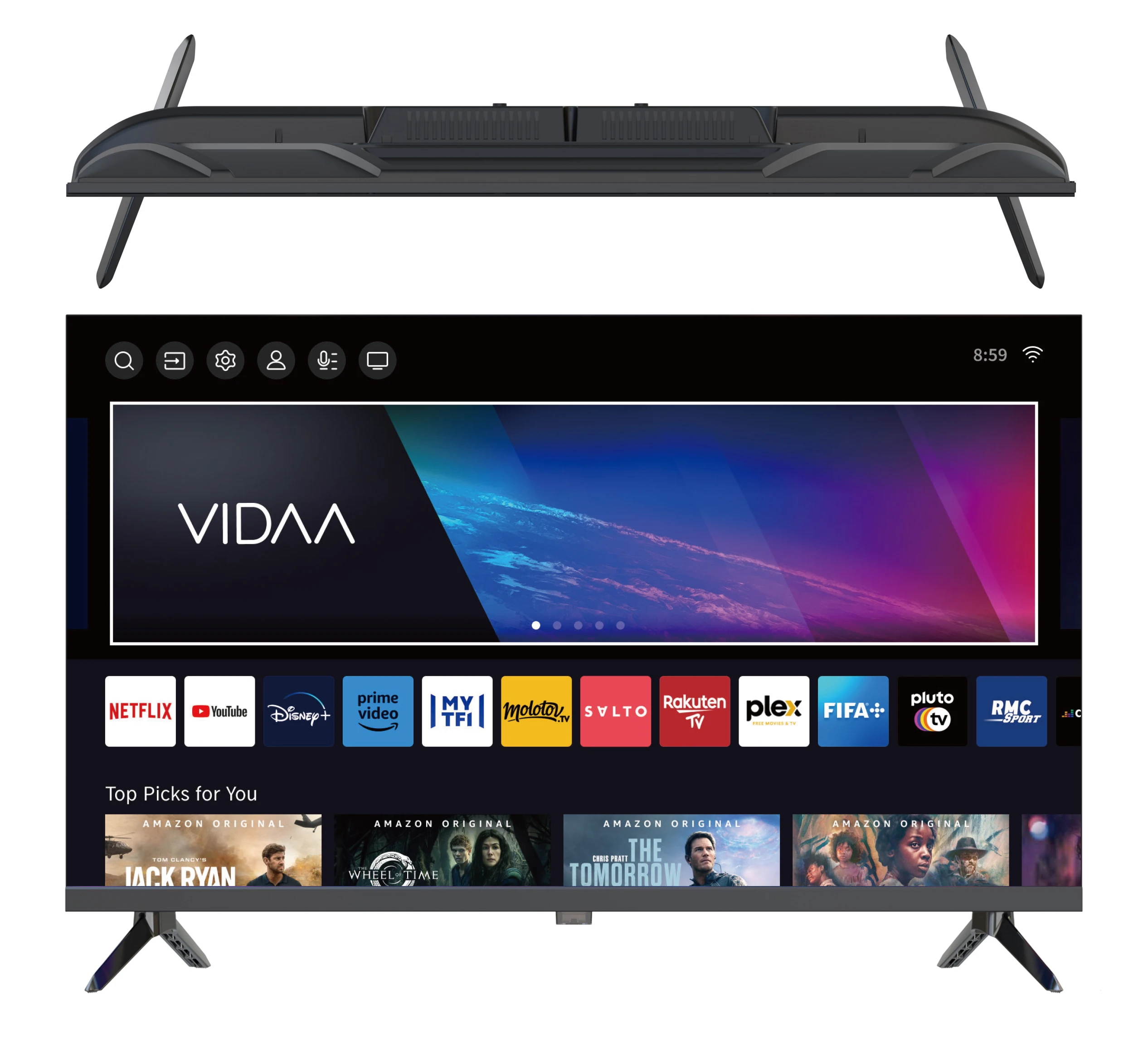 32インチスリムデザインプラズマテレビベゼルレスフレームレスatv