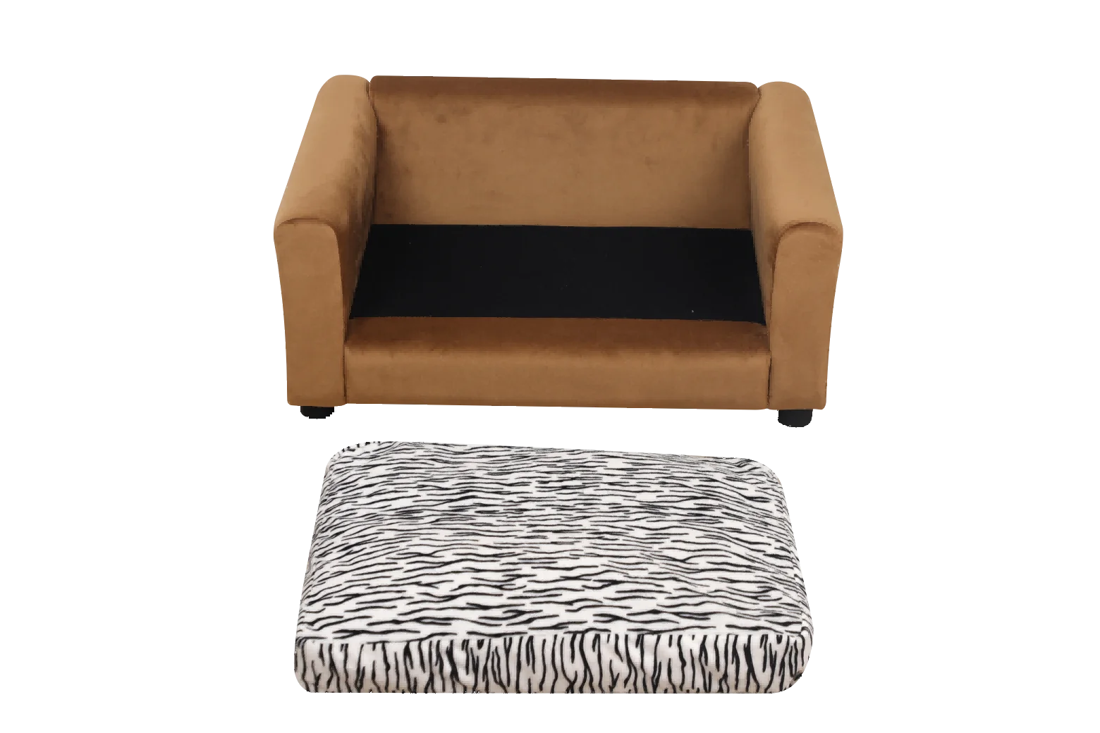 Luxury Soft Pet Dog Sofa Comfy Pet Bed With Wooden Frame Buy Pet Sofa