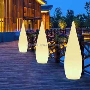 Fancy Large Rain Drop Led Floor Lamp Elegant Lighting Bar Furniture Luminous 3D Water Drop Motif Lamp for Bar Night Club Use