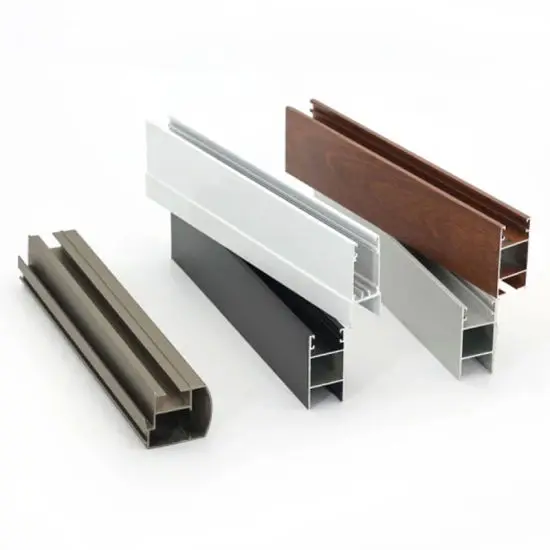 Customized Extrusions Aluminum Window Profile Powder Sections Aluminum Door Profiles  Coating Door Aluminium Profiles